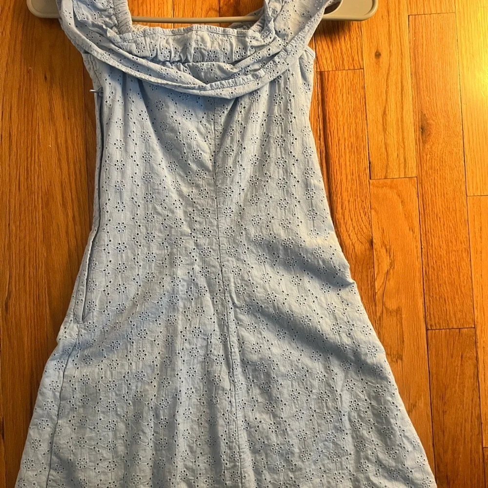 H&M Sky Blue Eyelet Dress